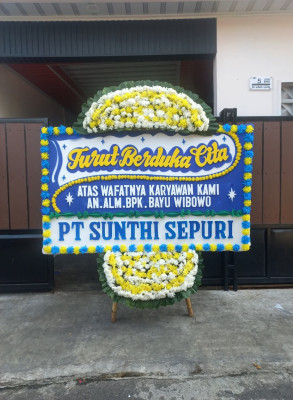 Papan Bunga Duka di Tebing Tinggi Lama